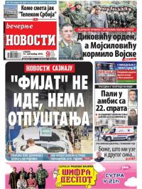 Večernje novosti - broj 3089, 15. sep 2018.