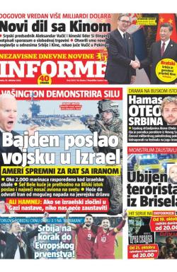 Informer - broj 3501, 18. okt 2023.