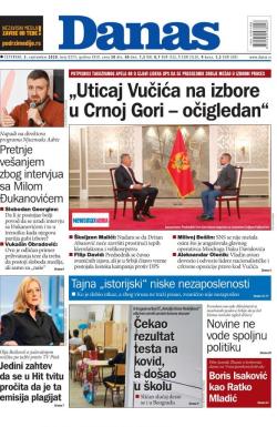 Danas - broj 8375, 3. sep 2020.