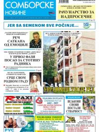 Somborske novine - broj 3281, 12. maj 2017.