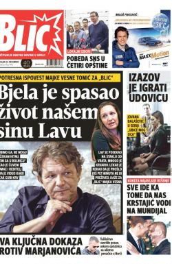 Blic - broj 7496, 25. dec 2017.
