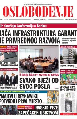 Oslobođenje - broj 24.331, 28. avg 2014.