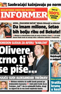 Informer - broj 140, 19. okt 2012.