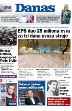 Danas - broj 8844, 16. dec 2021.