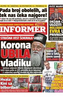 Informer - broj 2416, 31. mar 2020.