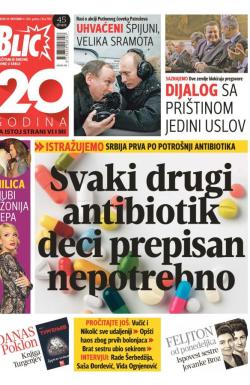 Blic - broj 7081, 29. okt 2016.
