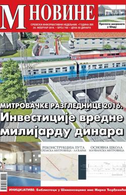 M Novine, Sr. Mitrovica - broj 740, 24. feb 2016.