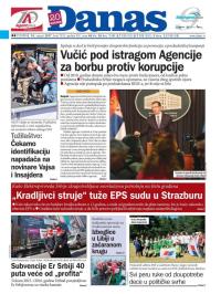 Danas - broj 7255, 10. avg 2017.