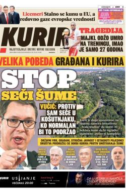 Kurir - broj 2327, 8. avg 2020.