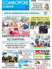 Somborske novine - broj 3292, 28. jul 2017.