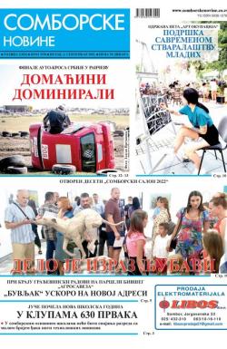 Somborske novine - broj 3558, 2. sep 2022.