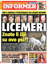 Informer CG - broj 789, 3. dec 2014.