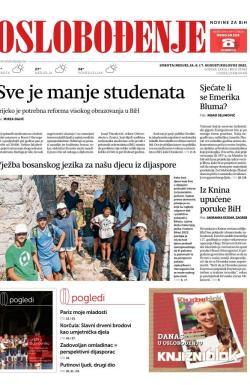 Oslobođenje - broj 27062, 6. avg 2022.