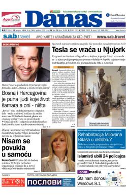 Danas - broj 5804, 20. avg 2013.