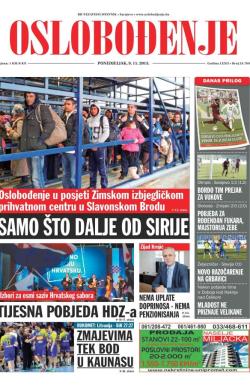 Oslobođenje - broj 24.769, 9. nov 2015.