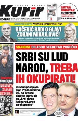 Kurir - broj 3655, 27. nov 2013.