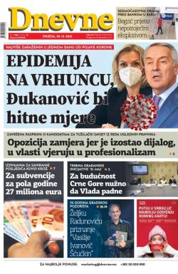 Dnevne novine - broj 3188, 29. dec 2021.