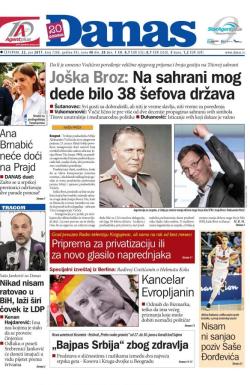 Danas - broj 7206, 22. jun 2017.