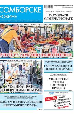 Somborske novine - broj 3711, 8. avg 2025.