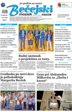 Bečejski mozaik - broj 907, 25. okt 2024.