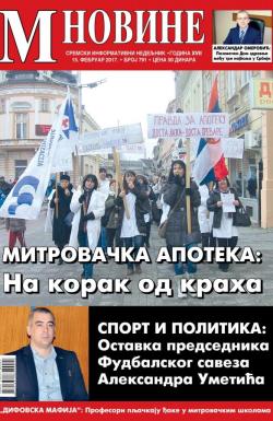 M Novine, Sr. Mitrovica - broj 791, 15. feb 2017.