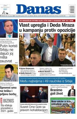 Danas - broj 8498, 4. jan 2021.