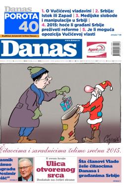 Danas - broj 6302-6305, 31. dec 2014.