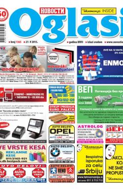 Novosti oglasi - broj 1365, 27. maj 2015.