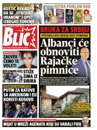 Blic - broj 7813, 14. nov 2018.