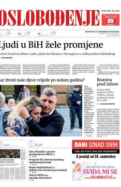 Oslobođenje - broj 25803, 27. sep 2018.