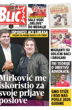Blic - broj 7394, 14. sep 2017.