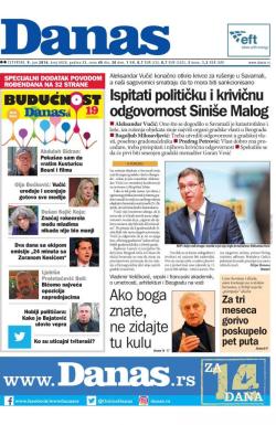 Danas - broj 6828, 9. jun 2016.