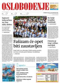 Oslobođenje - broj 25745, 30. jul 2018.
