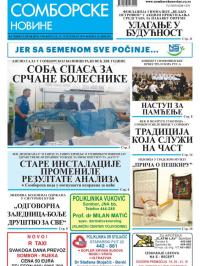 Somborske novine - broj 3403, 13. sep 2019.