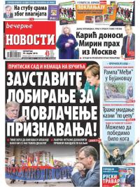 Večernje novosti - broj 3220, 18. apr 2019.