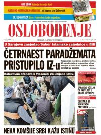 Oslobođenje - broj 24.936, 24. apr 2016.