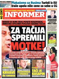Informer CG - broj 821, 14. jan 2015.