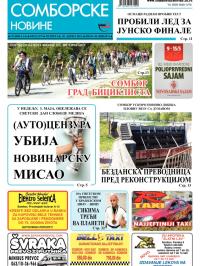 Somborske novine - broj 3175, 30. apr 2015.