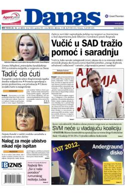 Danas - broj 5404, 16. jul 2012.