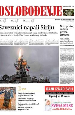 Oslobođenje - broj 25641, 15. apr 2018.