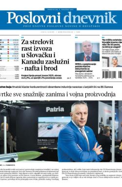 Poslovni Dnevnik - broj 5400, 11. avg 2025.