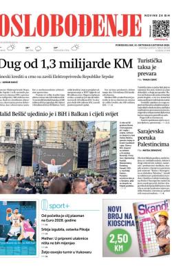 Oslobođenje - broj 28038, 13. okt 2025.