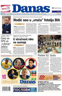 Danas - broj 5426, 7. avg 2012.
