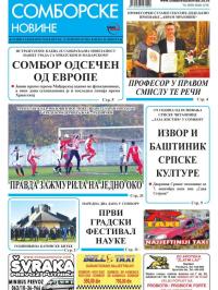 Somborske novine - broj 3203, 13. nov 2015.