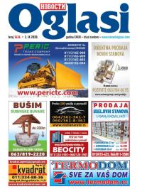 Novosti oglasi - broj 1636, 2. sep 2020.