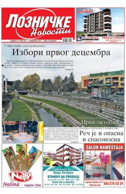 Lozničke novosti - broj 607, 1. nov 2019.