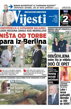Vijesti - broj 5898, 28. avg 2014.
