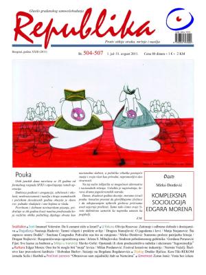 Republika - broj 504, 1. jul 2011.