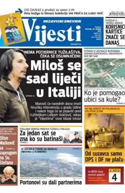 Vijesti - broj 6320, 29. okt 2015.