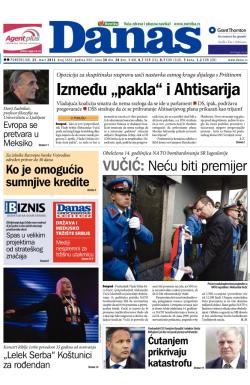 Danas - broj 5656, 25. mar 2013.